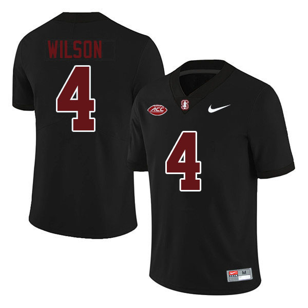 Michael Wilson Stanford Jersey,Stanford Cardinal #4 Michael Wilson Football Jersey Stitched-Black